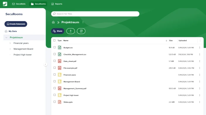 Secure data exchange